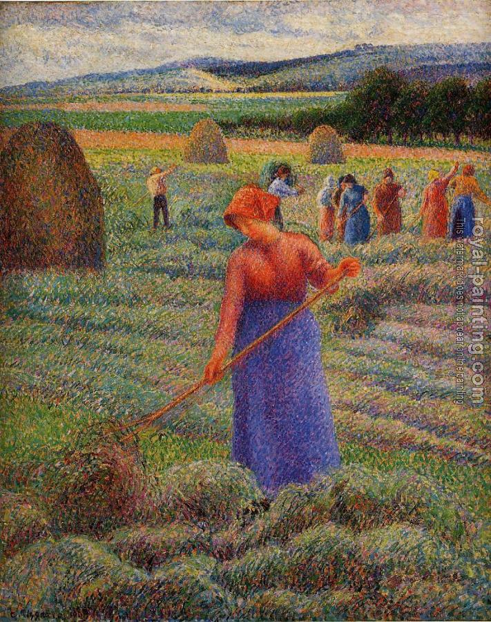 Camille Pissarro : Haymakers at Eragny